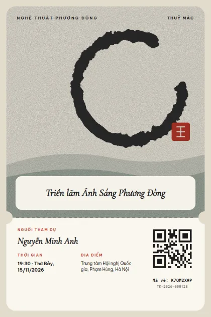Mẫu vé Ink Enso