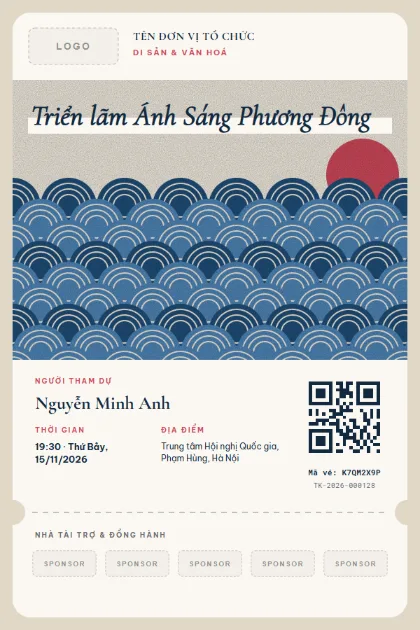 Mẫu vé Heritage Partners