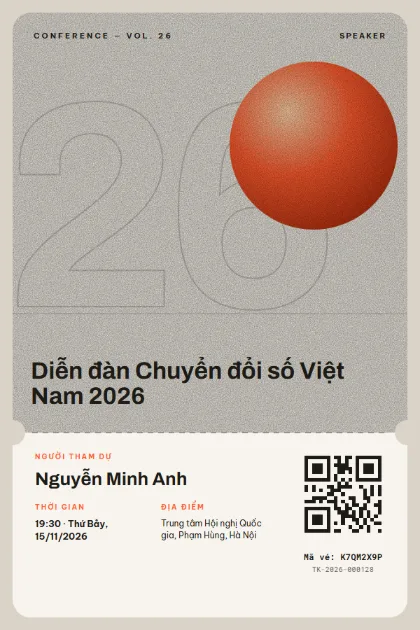 Mẫu vé Numeral 26
