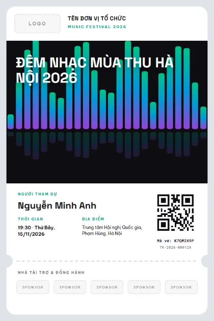 Mẫu vé Sponsor Stage
