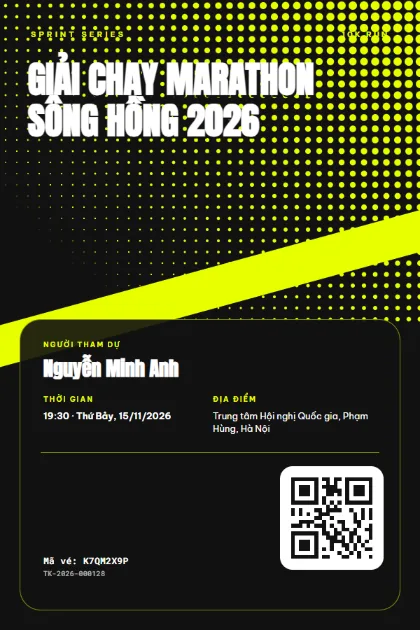 Ticket template Volt Sprint