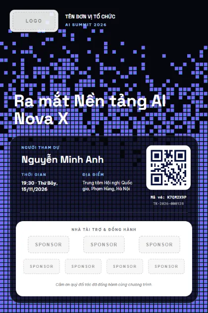 Mẫu vé AI Partners