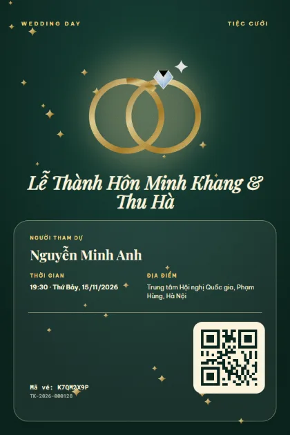 Mẫu vé Golden Rings