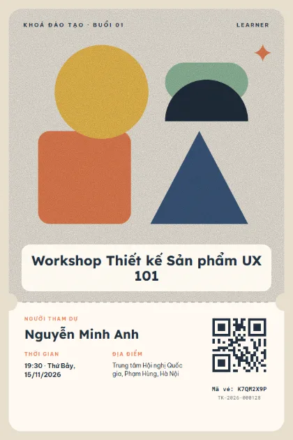 Mẫu vé Building Blocks