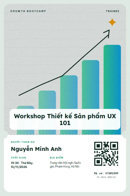 Mẫu vé Growth Chart