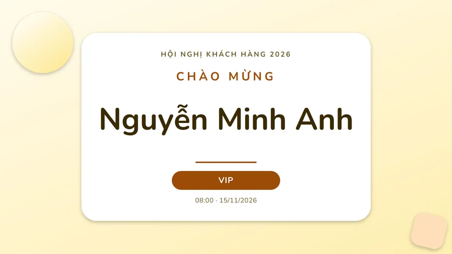 Mẫu màn hình chào mừng khổ ngang 16:9 trong thư viện Tickmi